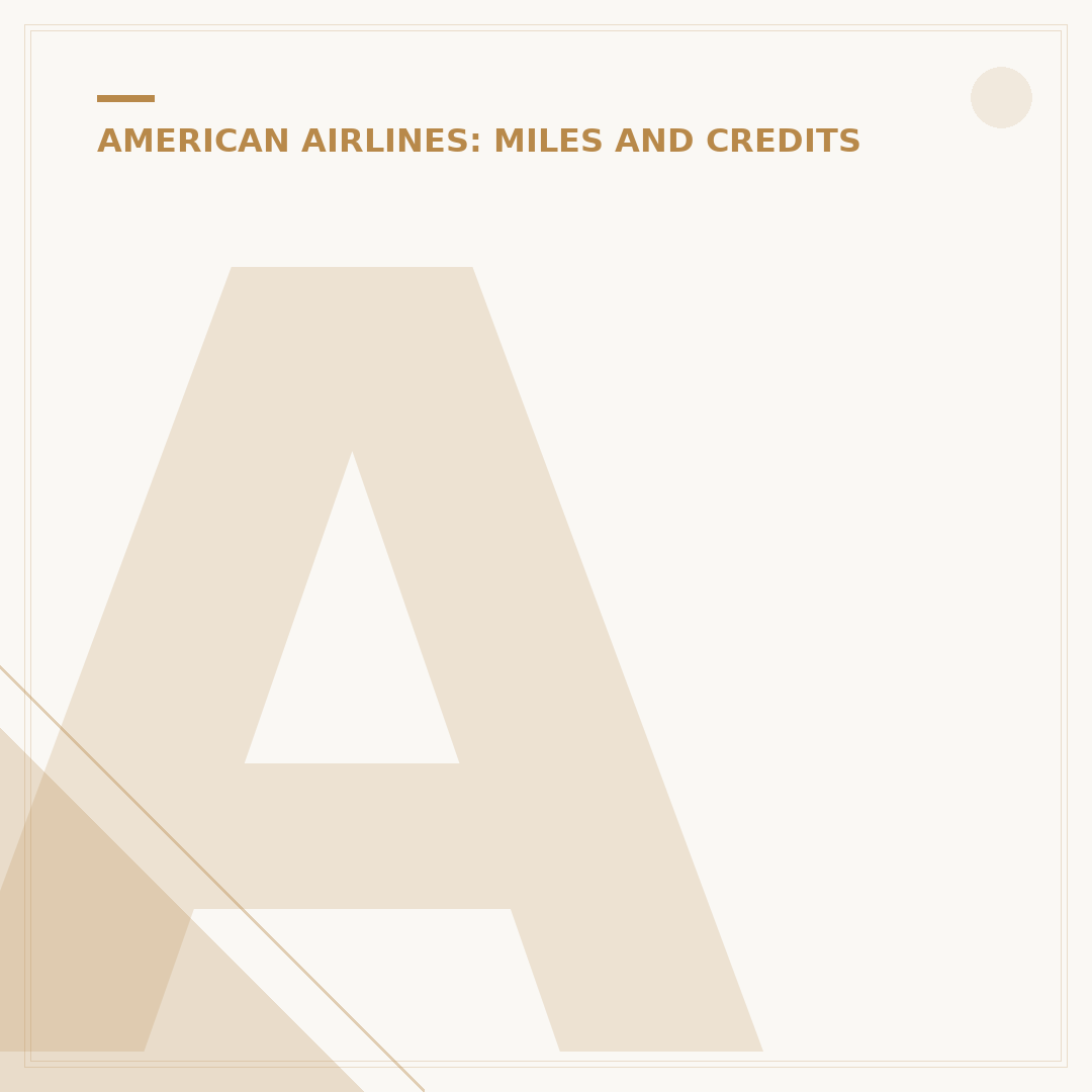 American Airlines: Add Missing Miles After Flight