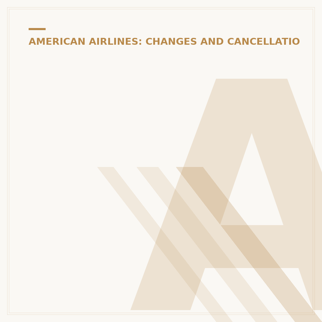 American Airlines Same Day Flight Change Policy Explained