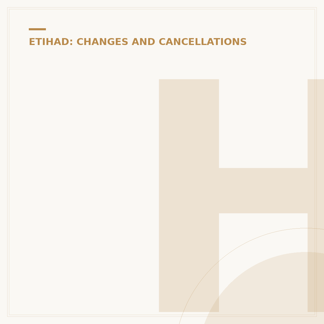How to Cancel Etihad Flight & Avoid Costly Errors