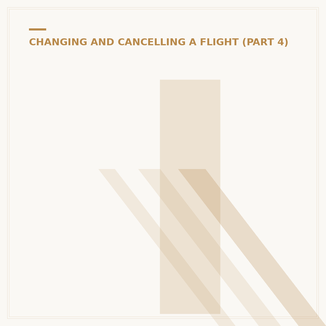 If I Cancel a Flight, Do I Get Credit?