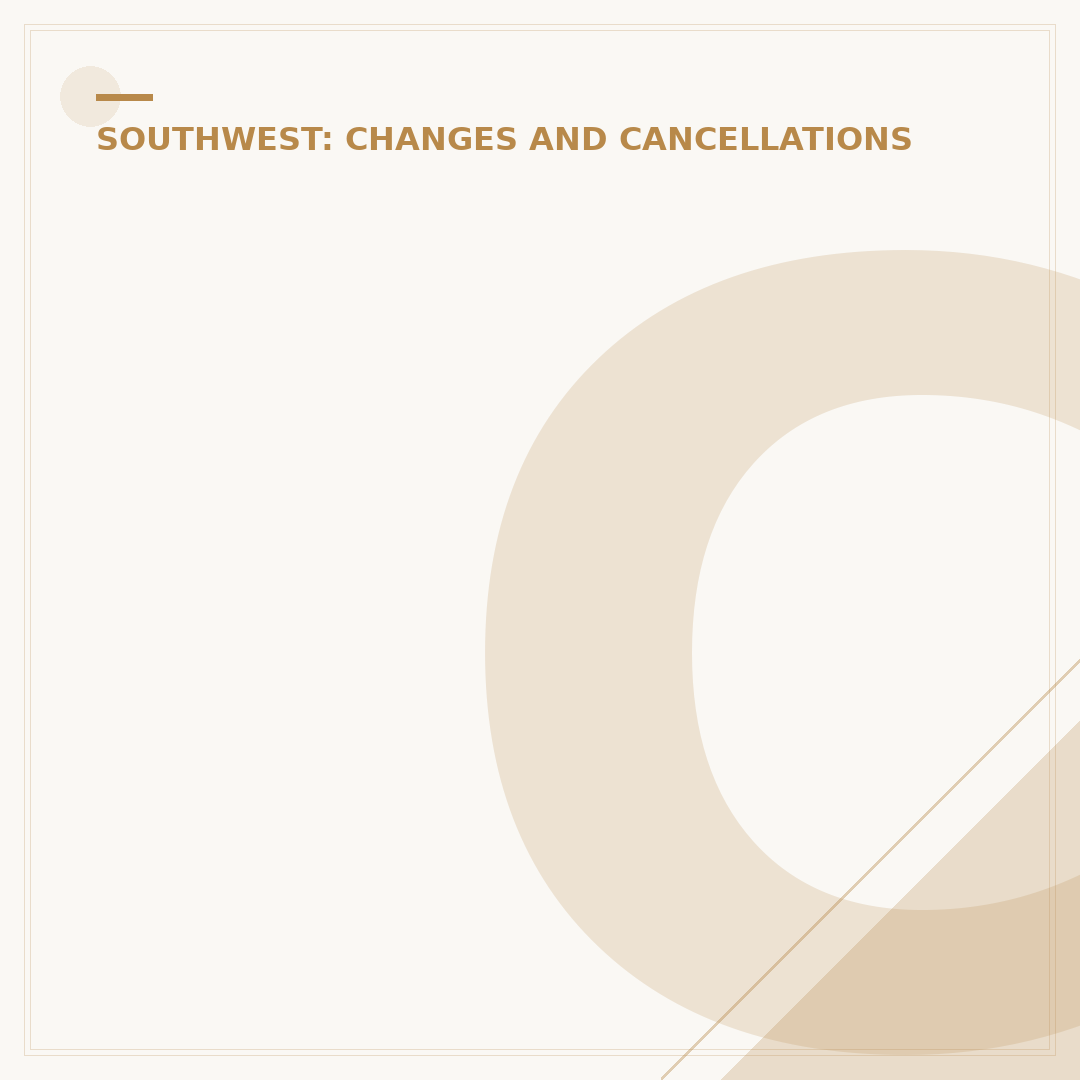 Can I Cancel One Person on Southwest Flight Reservation?