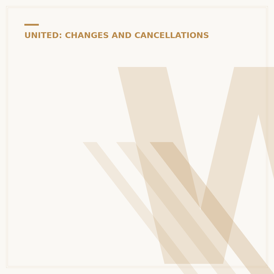 What Happens If You Cancel a United Economy Flight?
