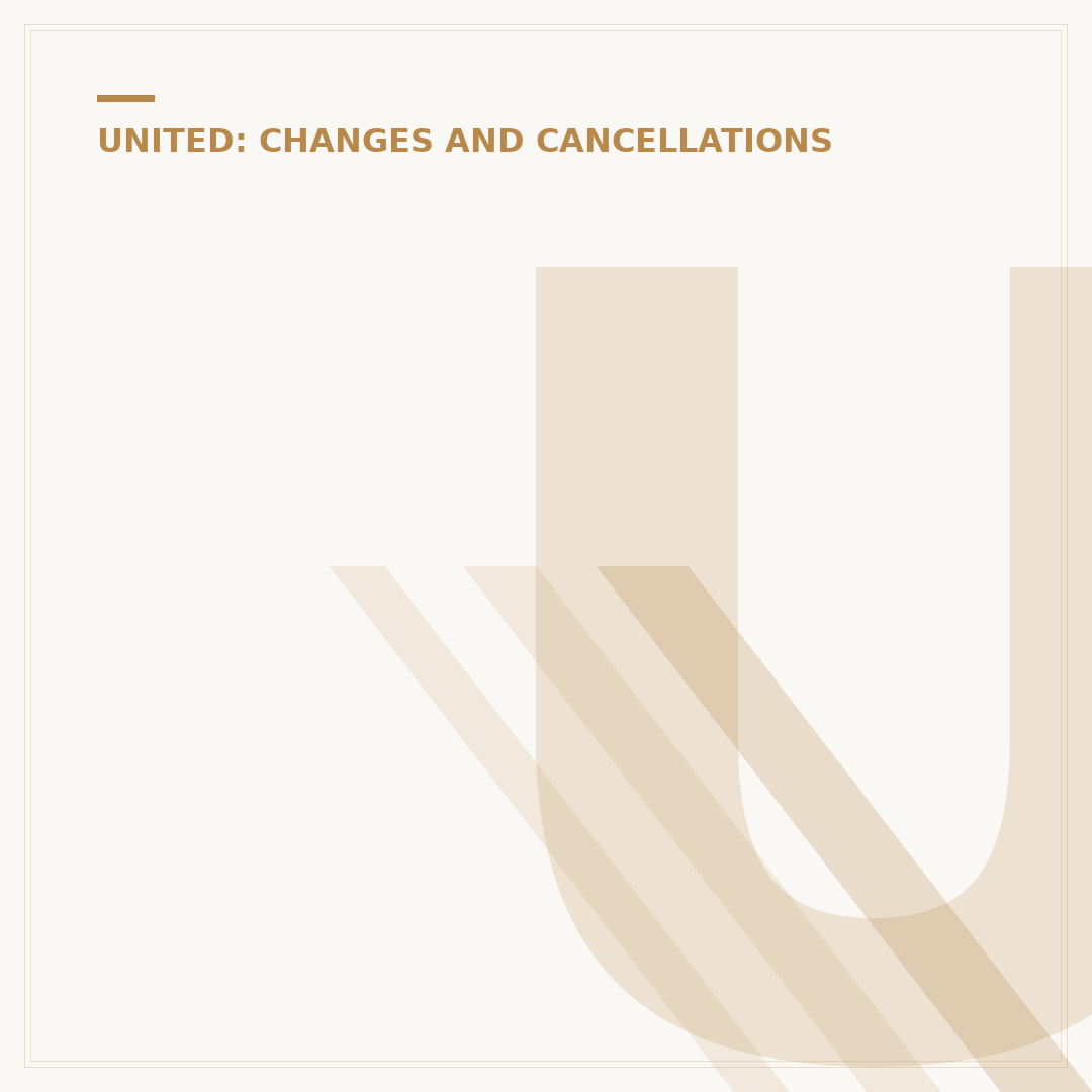 United Flight Cancellation Credit: How Late Can You Cancel?