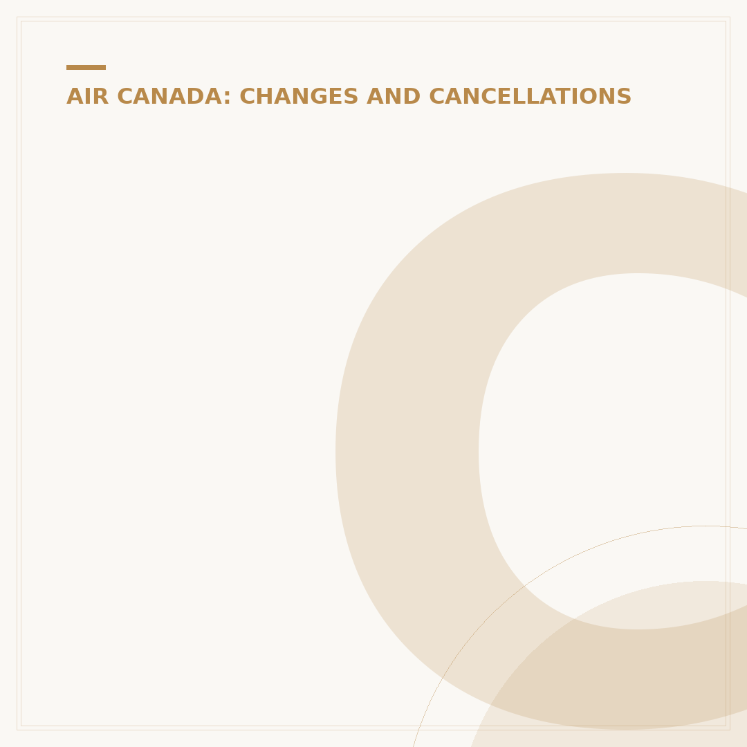 Can I Change My Air Canada Return Flight? Here's How