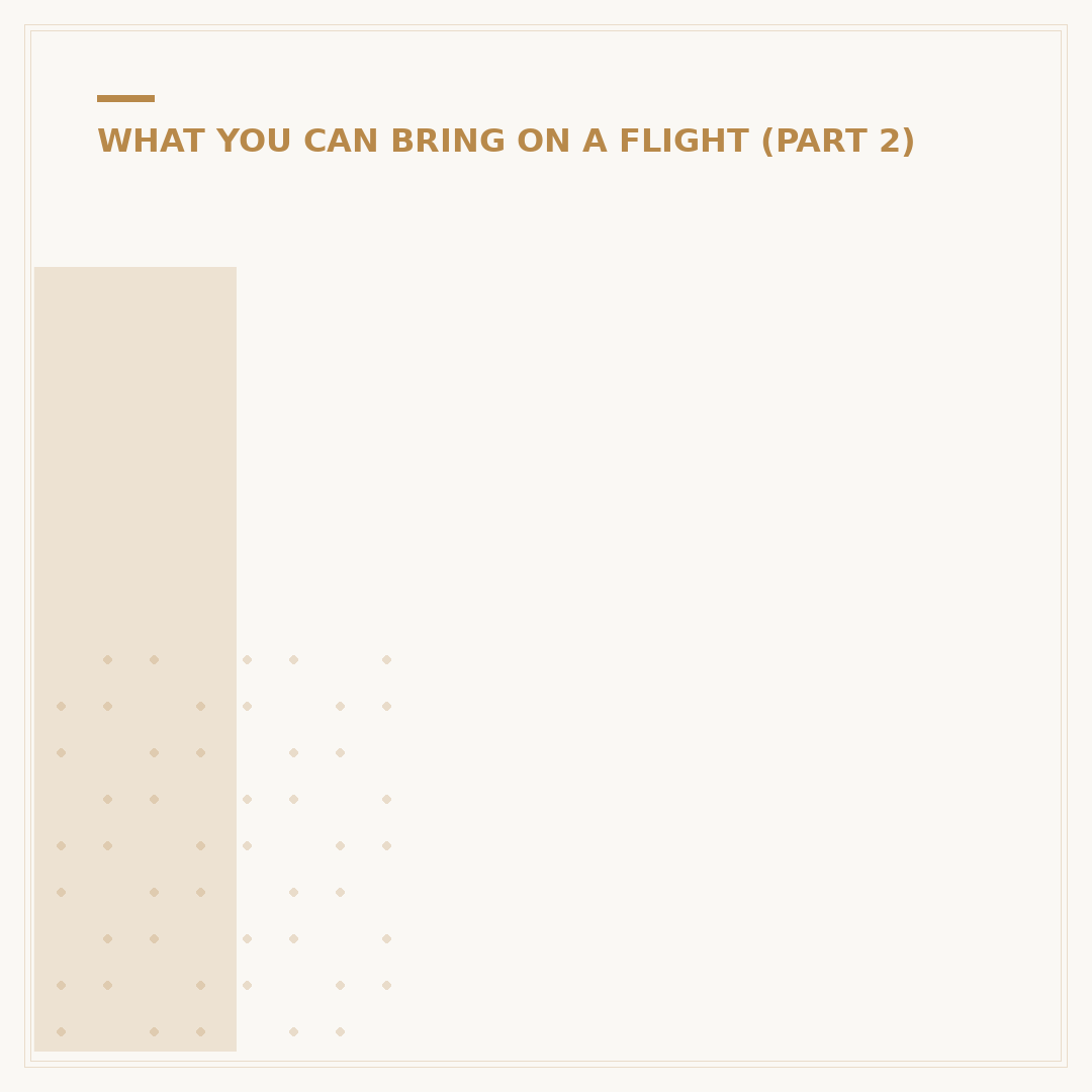 Is Coconut Allowed on a Flight?