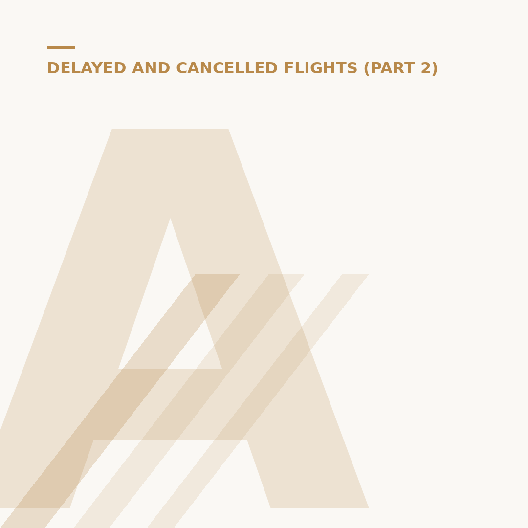 Are You Entitled to Compensation for a Cancelled Flight?