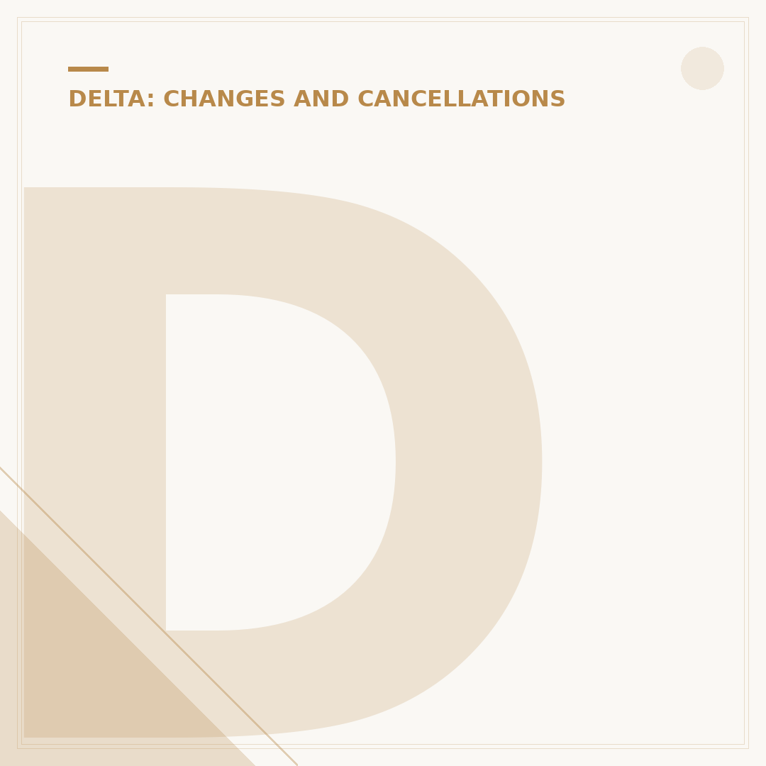 Does Delta Charge to Cancel a Flight?