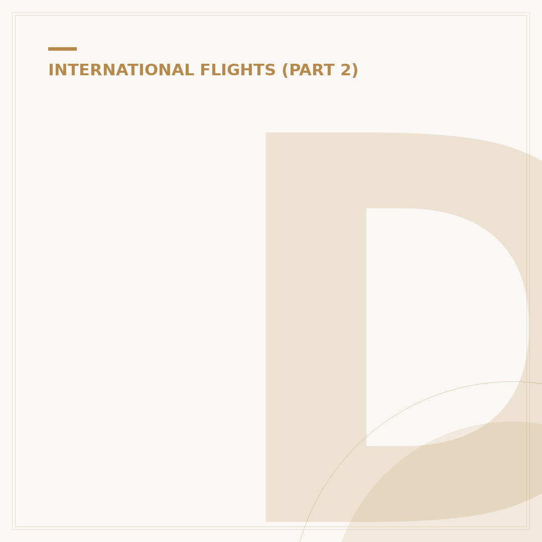 Difference Between Domestic and International Flights
