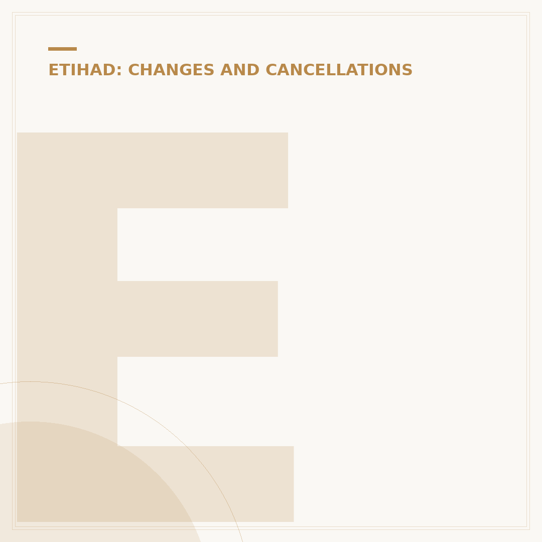 Etihad Flight Change Costs: What to Expect
