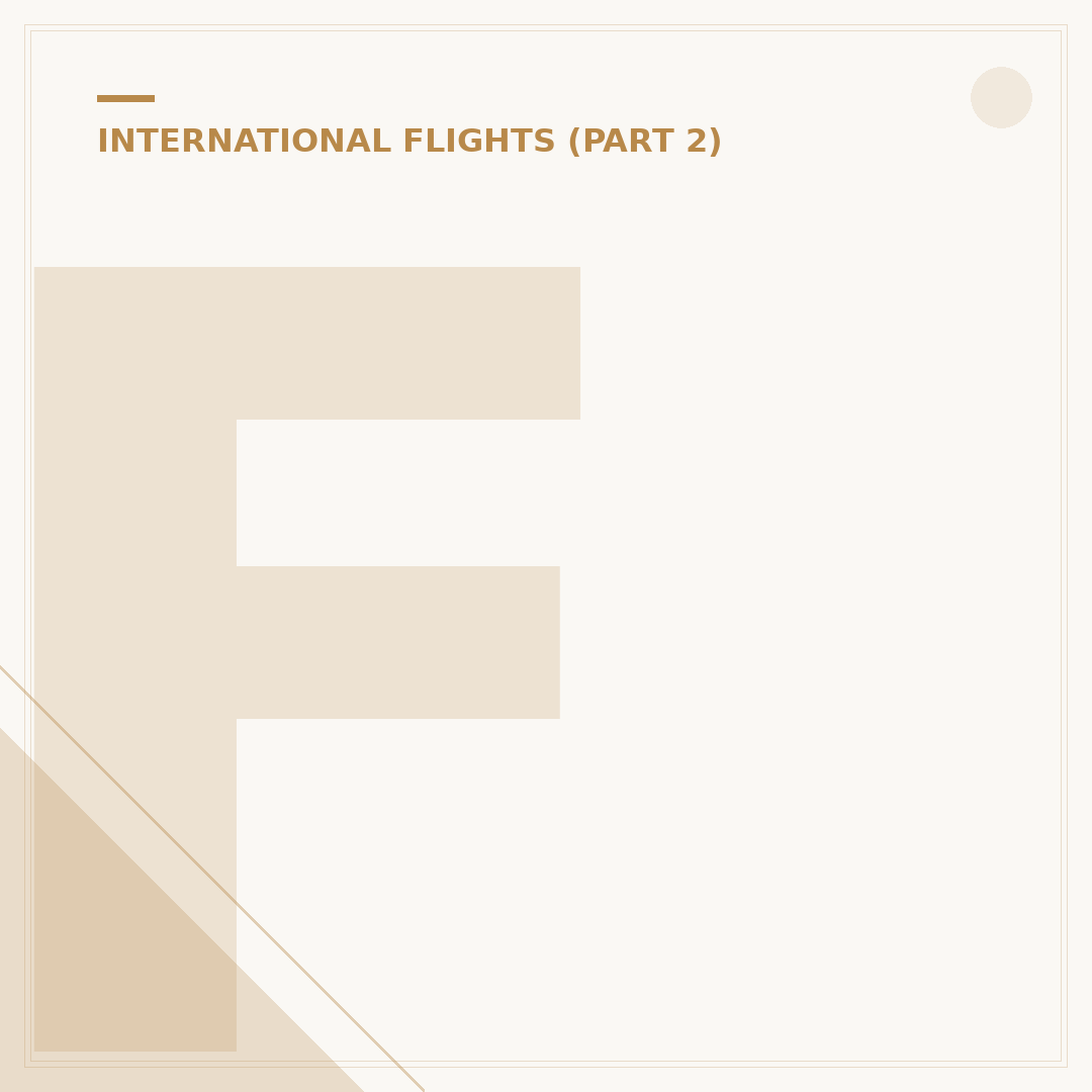 First Leg of International Flight Domestic: What to Know