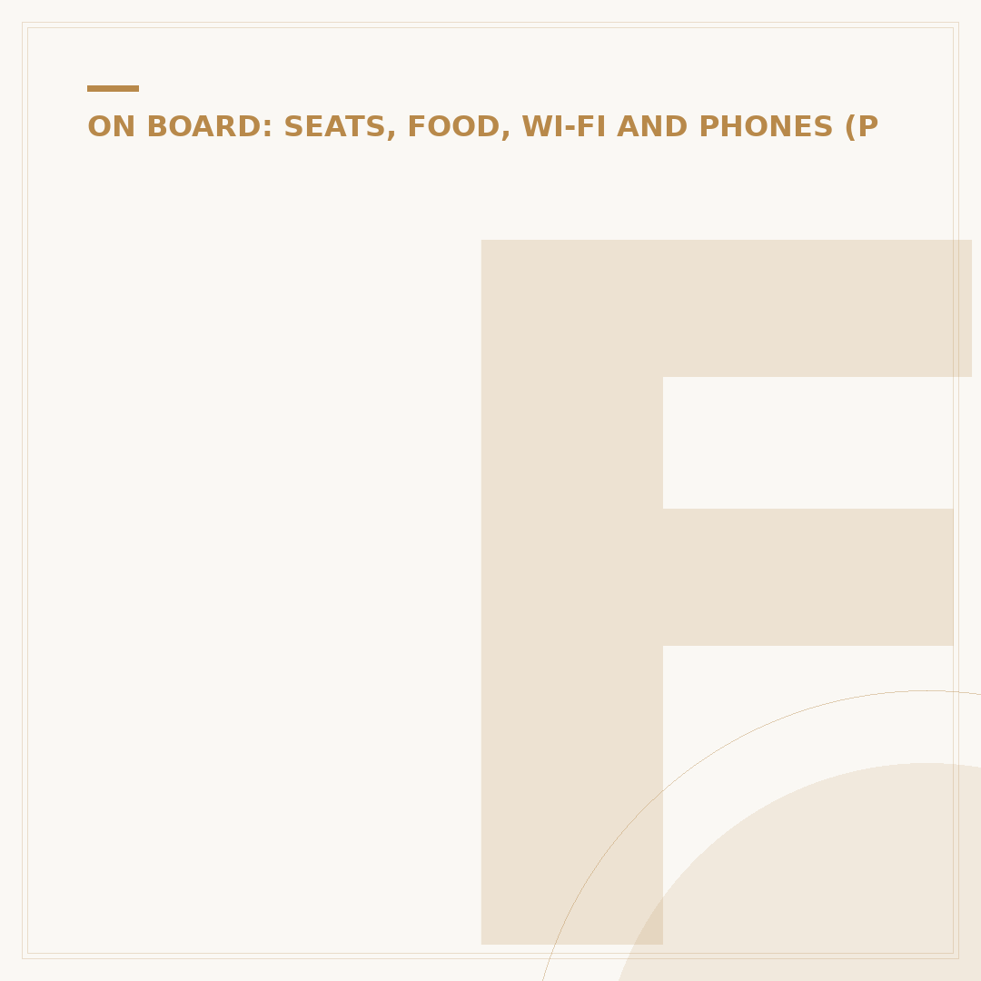 Flight Amenities: What Services Are On Your Next Flight?