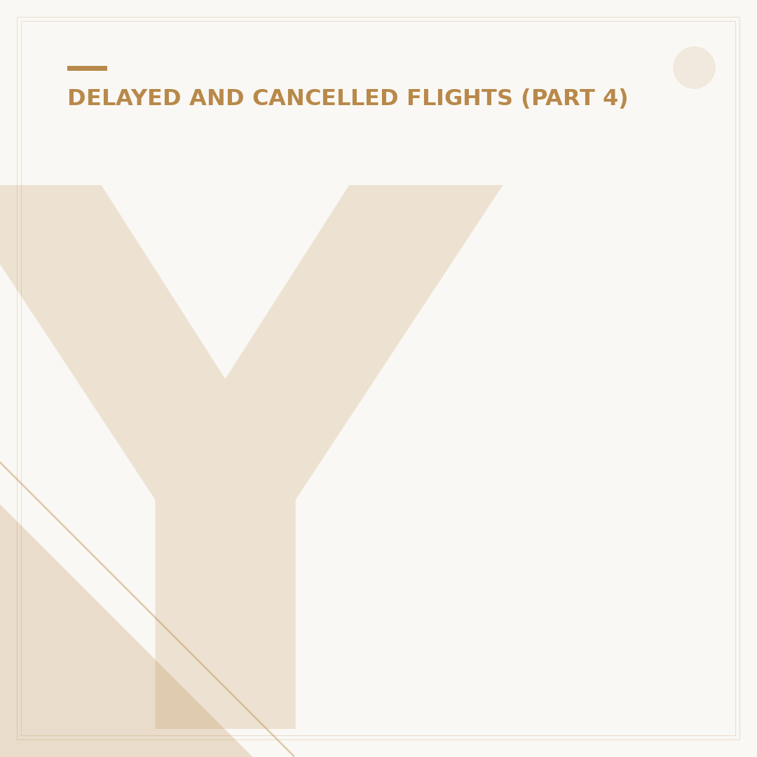 Your Customer Rights When a Flight Is Cancelled