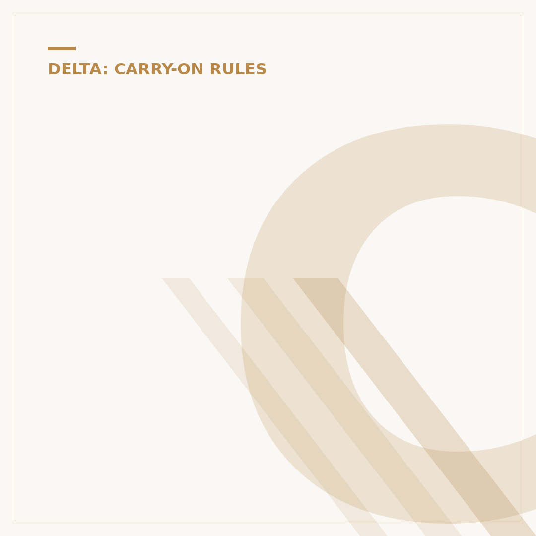 Can I Bring Food on Delta Flight? Carry-On Rules