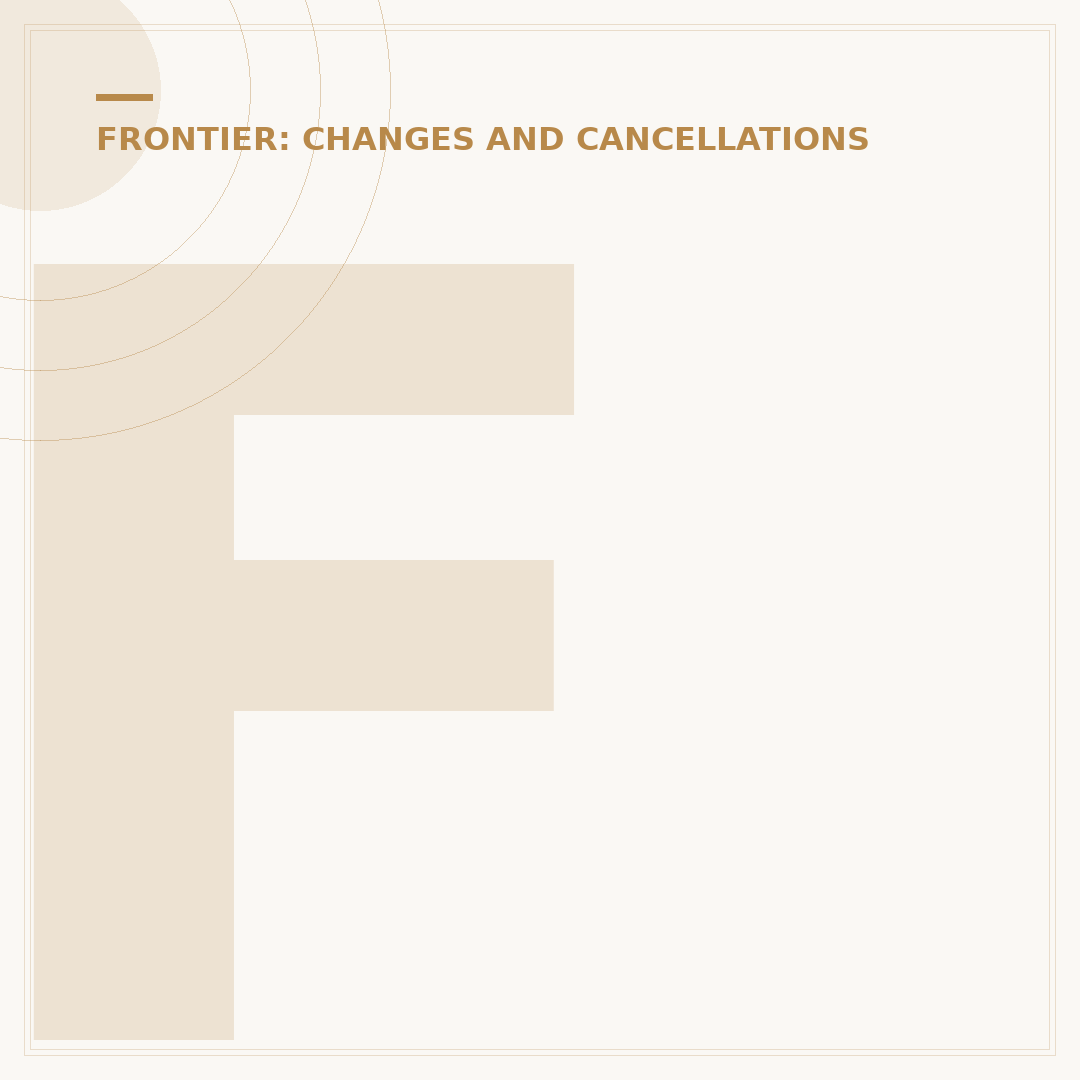 Frontier Changed My Flight: Can I Get a Refund?