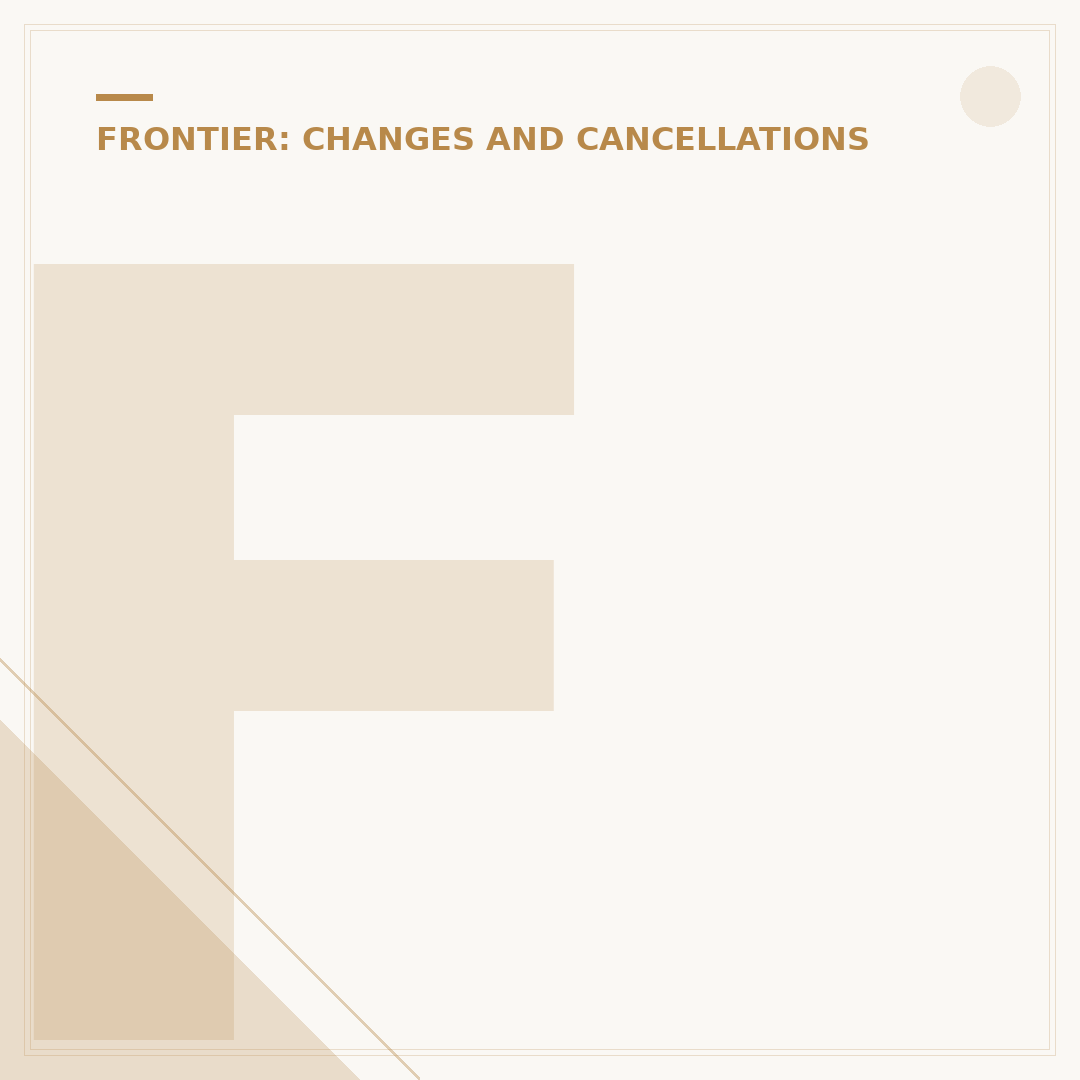 Frontier Flight Changed: Can I Get a Refund?