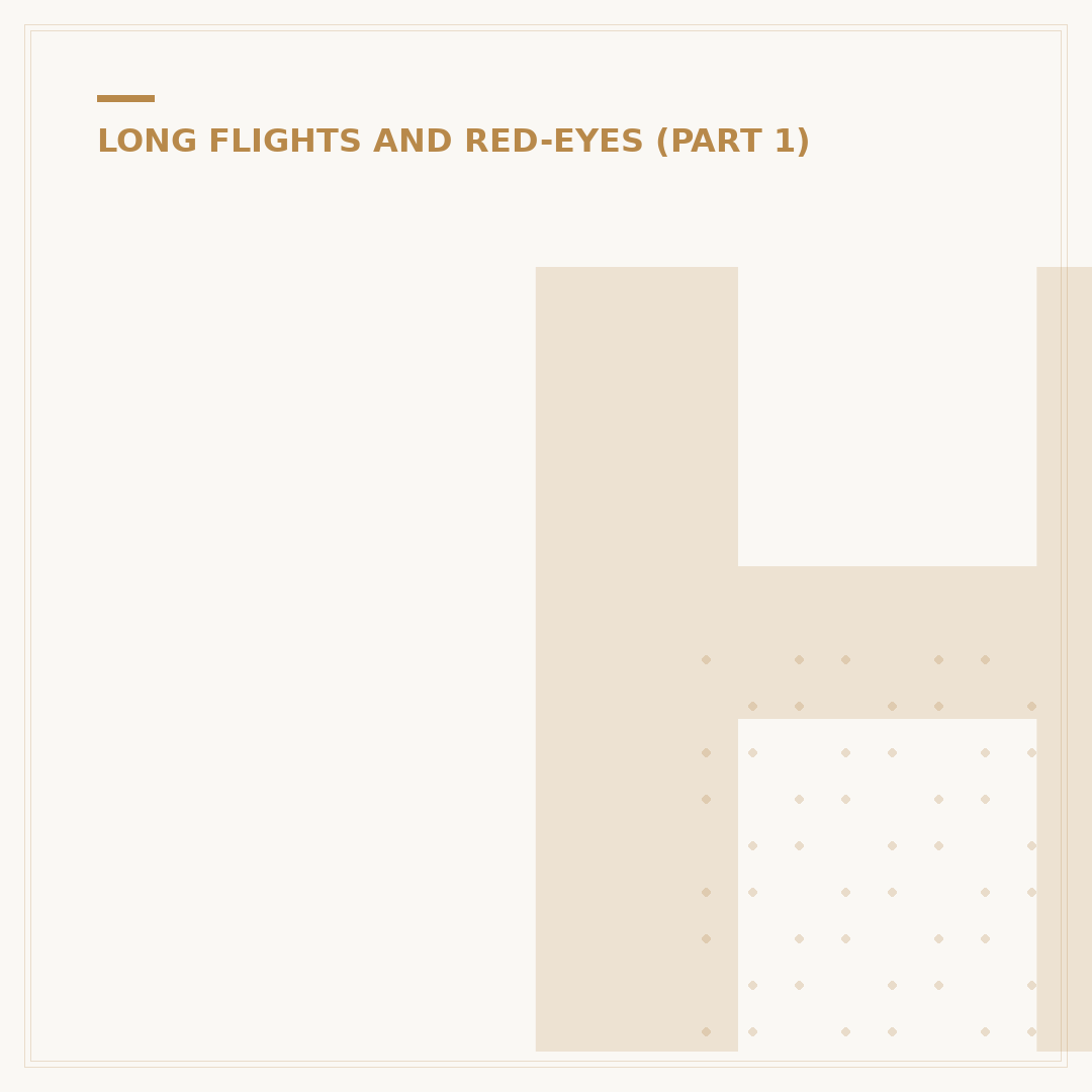 How to Make a Long Flight More Comfortable