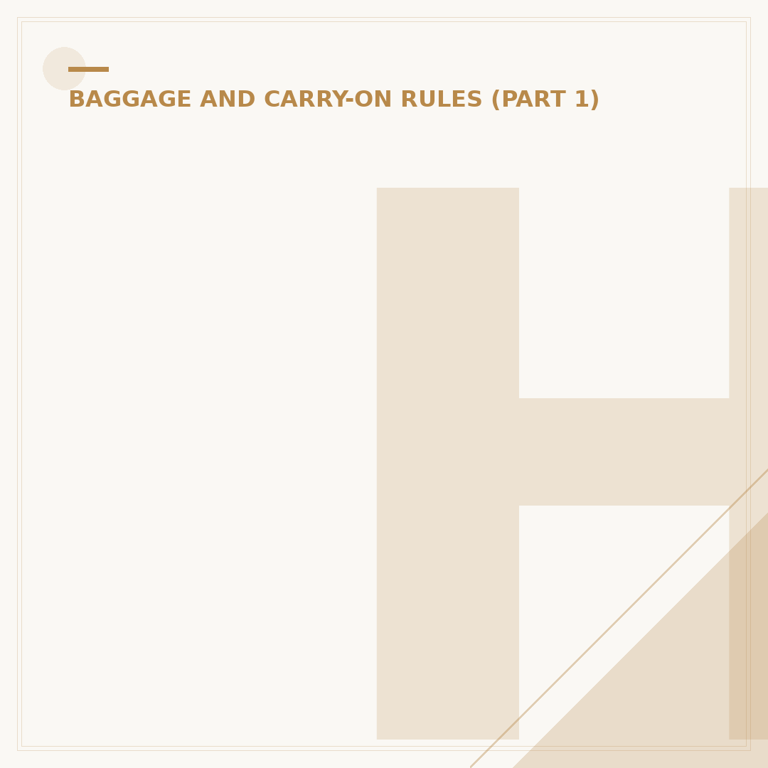 How Many ml for a Flight Carry-On?