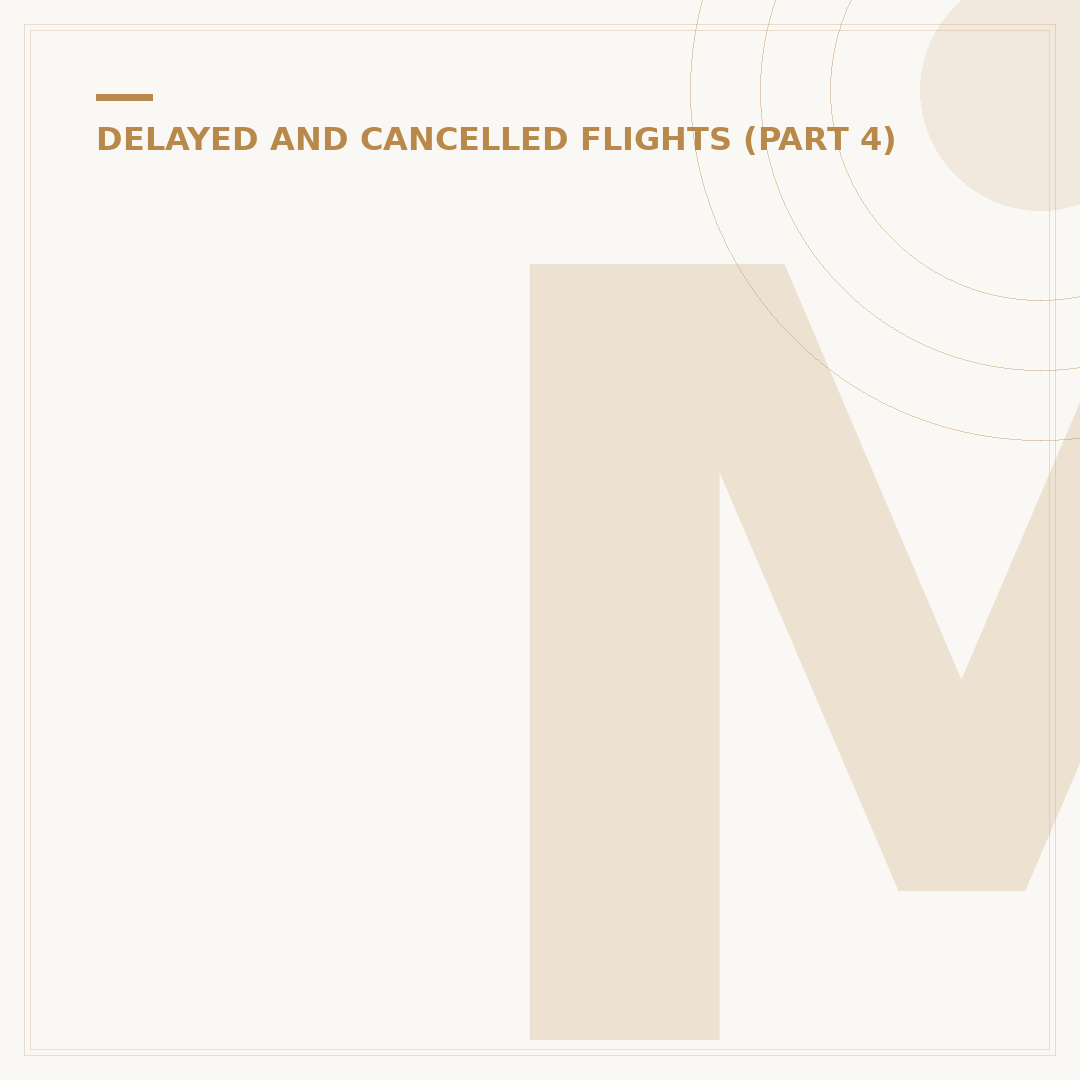 Money Back When a Flight Is Delayed