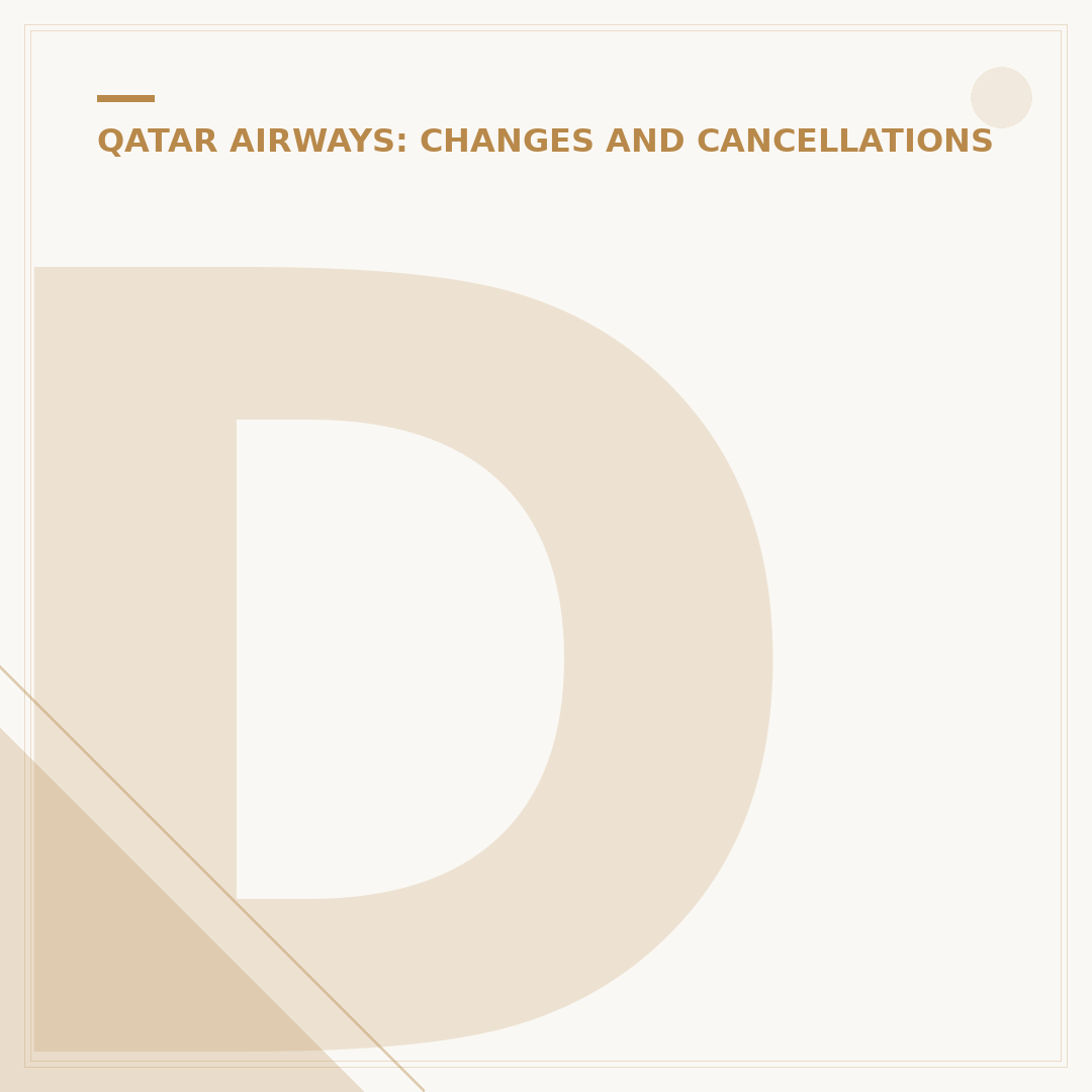 Does Qatar Airways Charge for Flight Change?