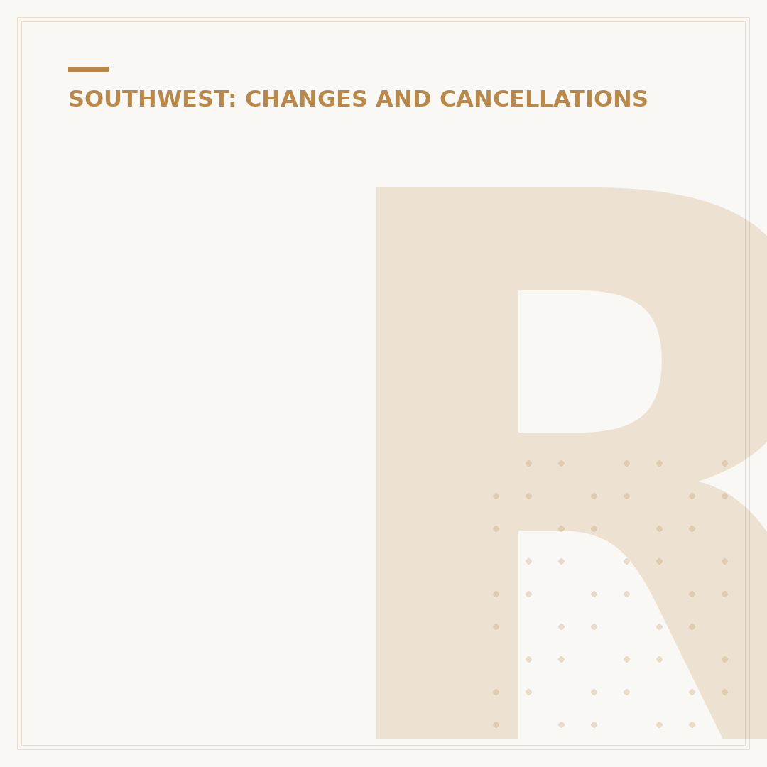 Rebook Southwest Flights When Prices Drop