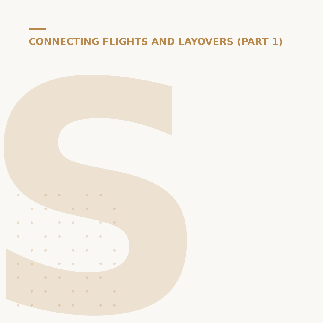Short Connecting Flight: What To Do If Time Is Tight