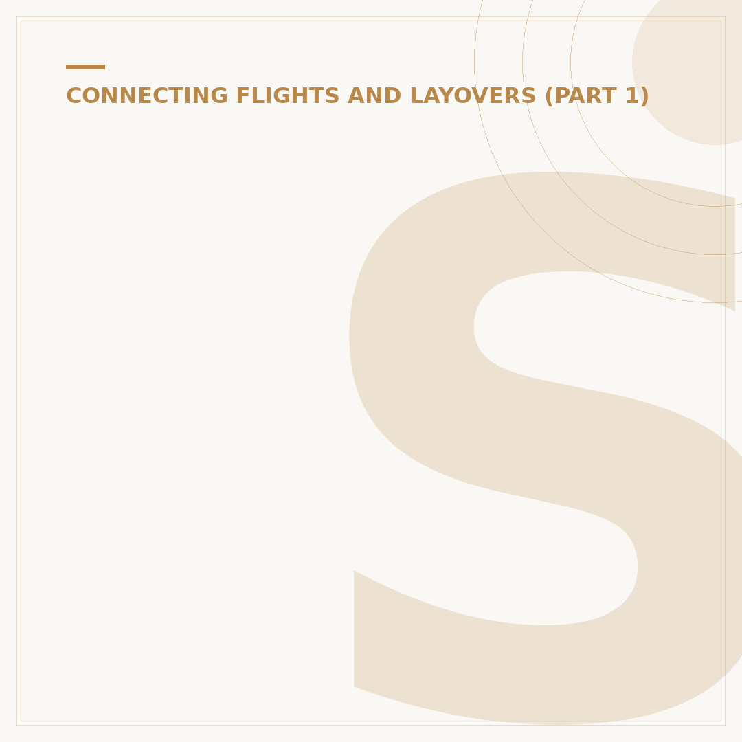 Short Connection Flights: Risks and What to Watch For