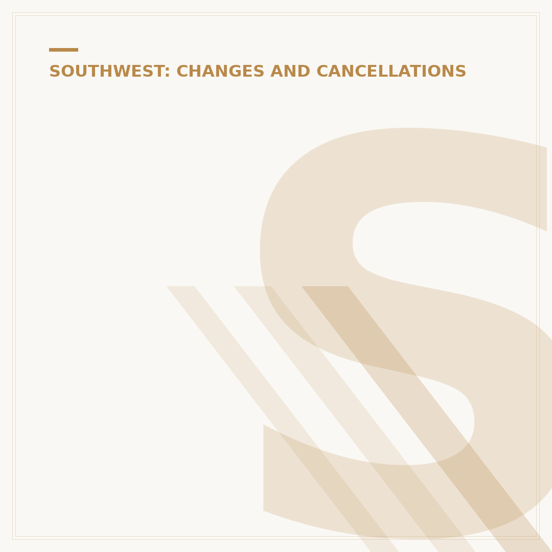 Southwest Basic Fare: Can You Change Your Flight?