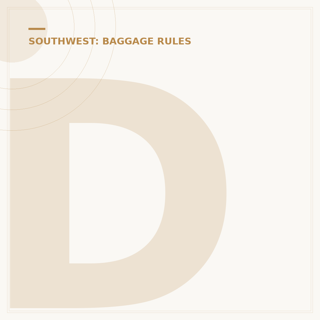 Does Southwest Basic Flight Include Carry-On?