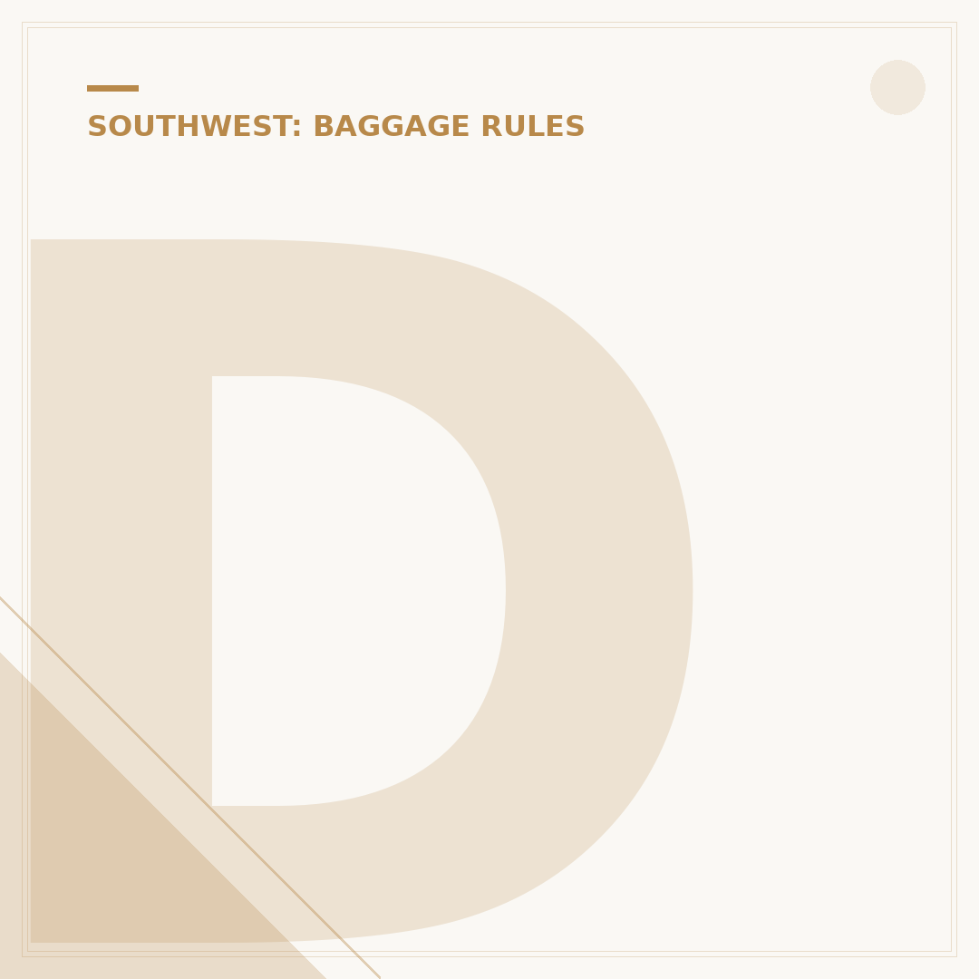Does My Southwest Flight Include a Checked Bag?