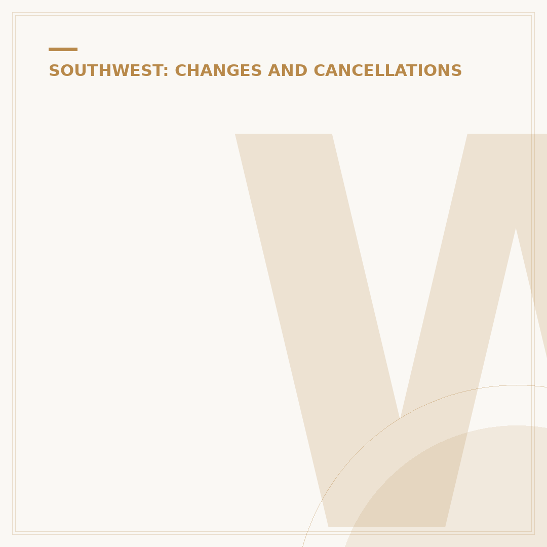 When Can You Cancel a Southwest Flight Without Penalty