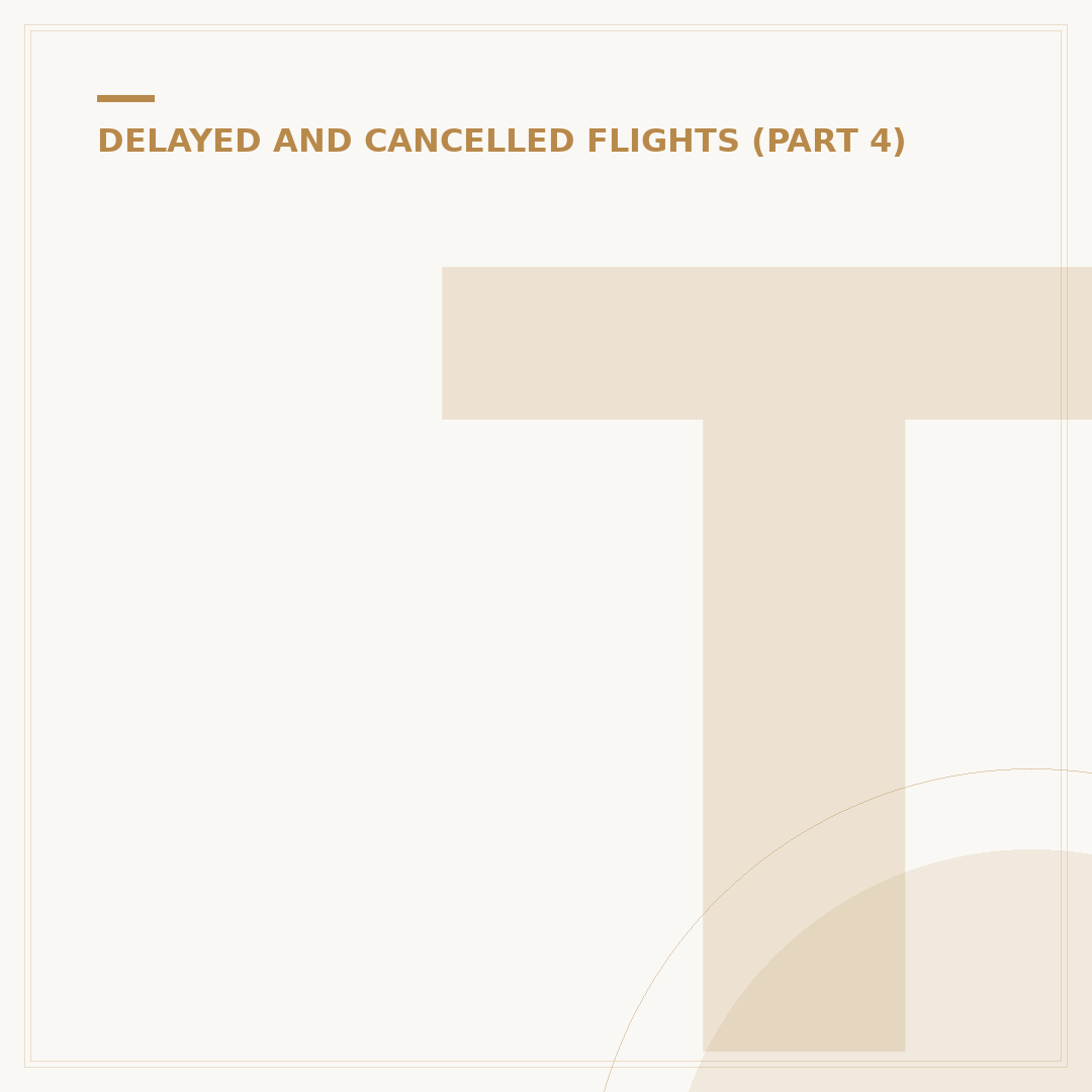 Travelers' Rights When a Flight Is Cancelled