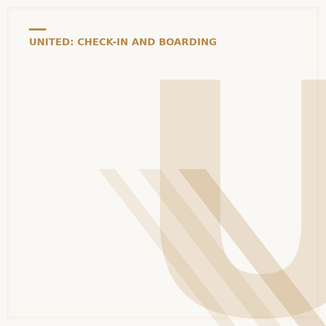 United International Flight Check-In: How Early?
