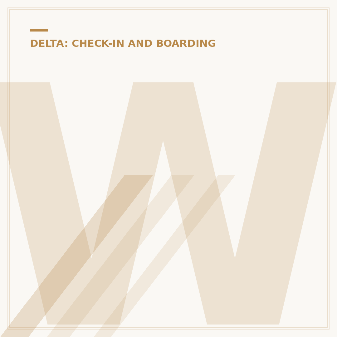 When to Check Into a Delta Flight