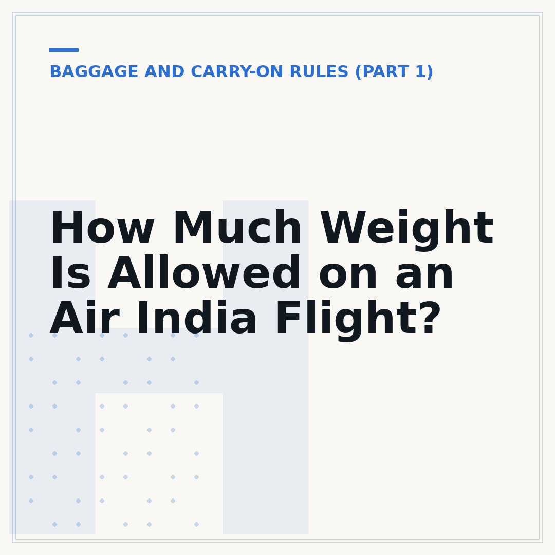 How Much Weight Is Allowed on an Air India Flight?