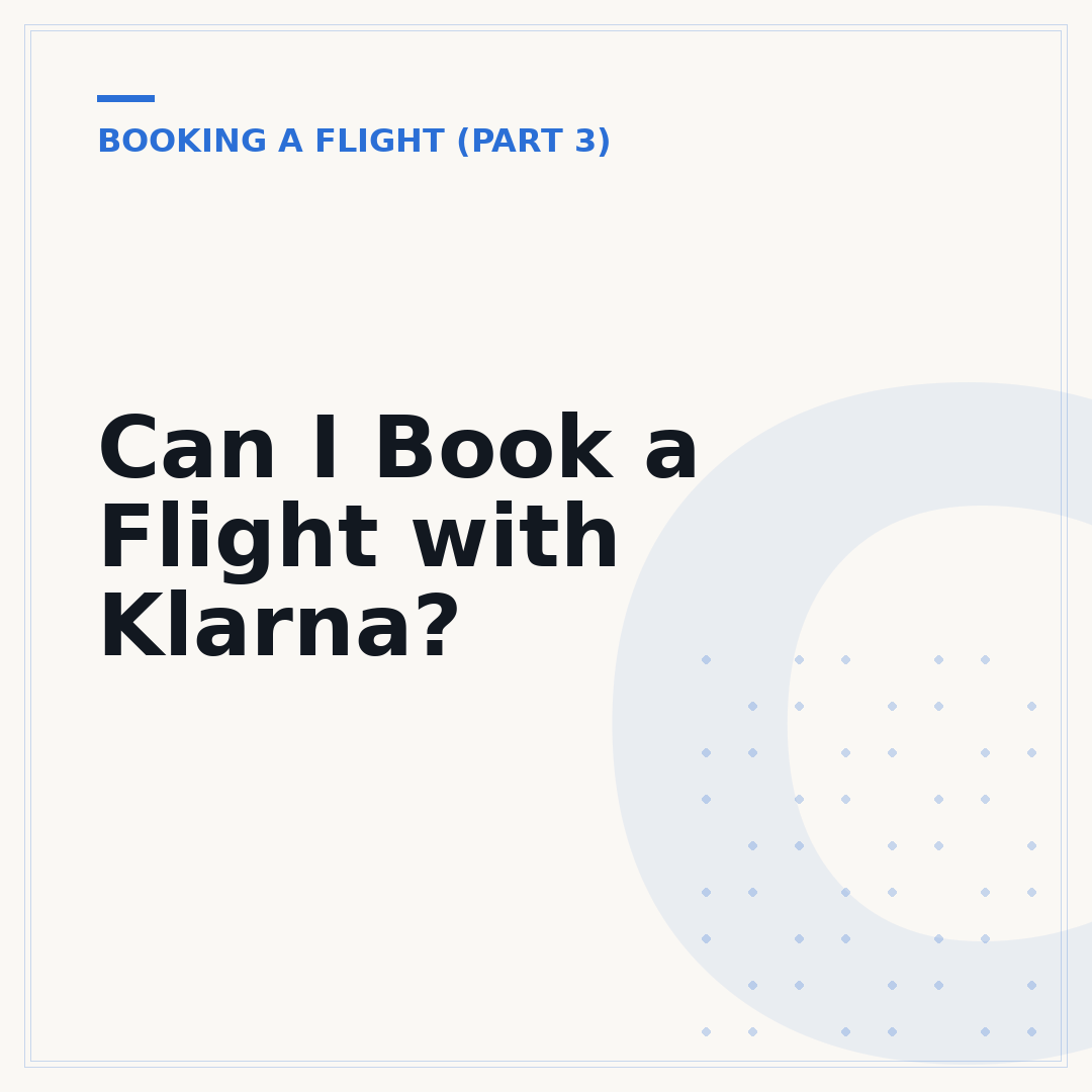 Can I Book a Flight with Klarna?