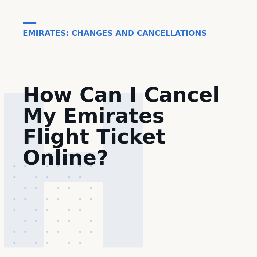 How Can I Cancel My Emirates Flight Ticket Online?