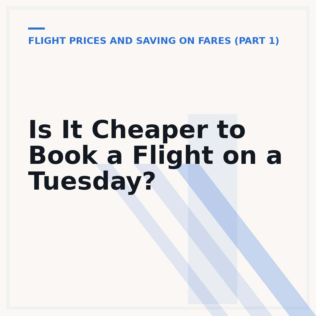 Is It Cheaper to Book a Flight on a Tuesday?