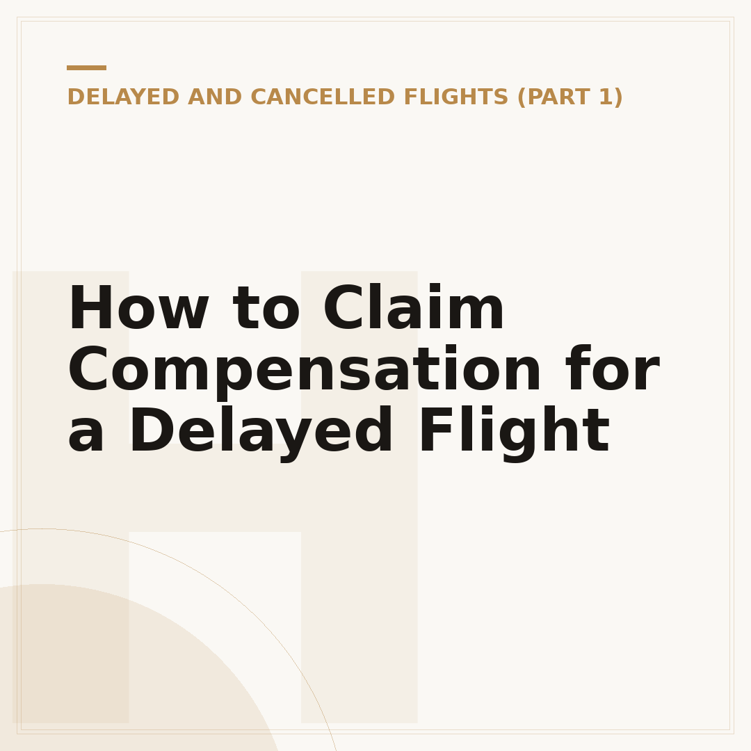 How to Claim Compensation for a Delayed Flight
