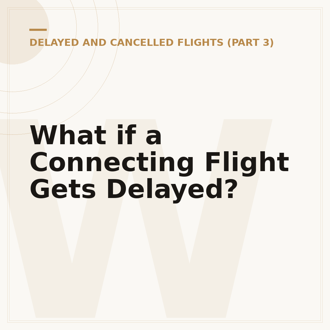 What if a Connecting Flight Gets Delayed?
