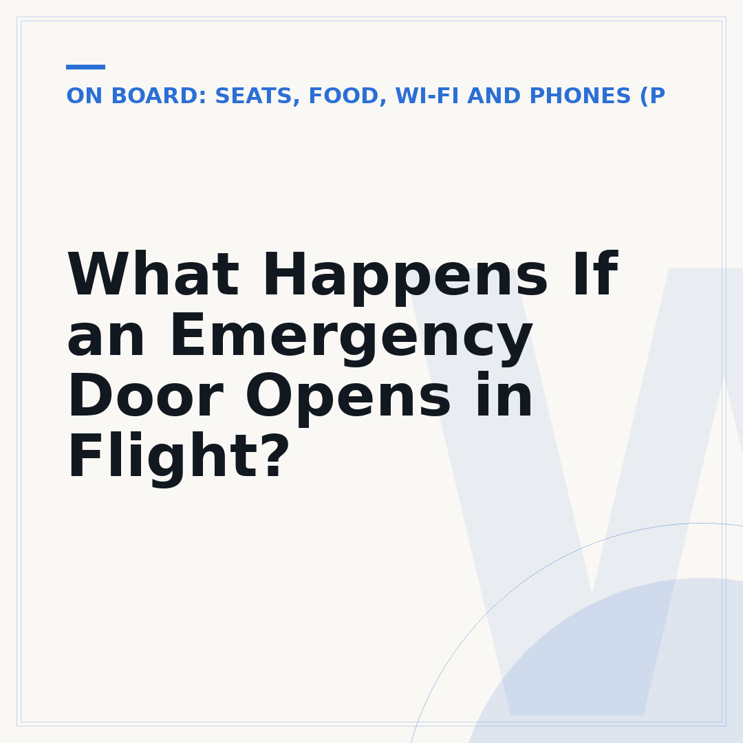 What Happens If an Emergency Door Opens in Flight?