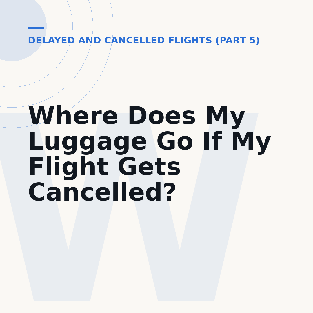 Where Does My Luggage Go If My Flight Gets Cancelled?