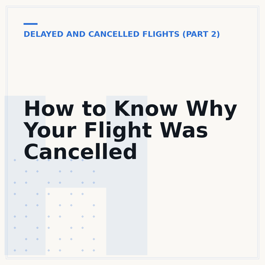 How to Know Why Your Flight Was Cancelled