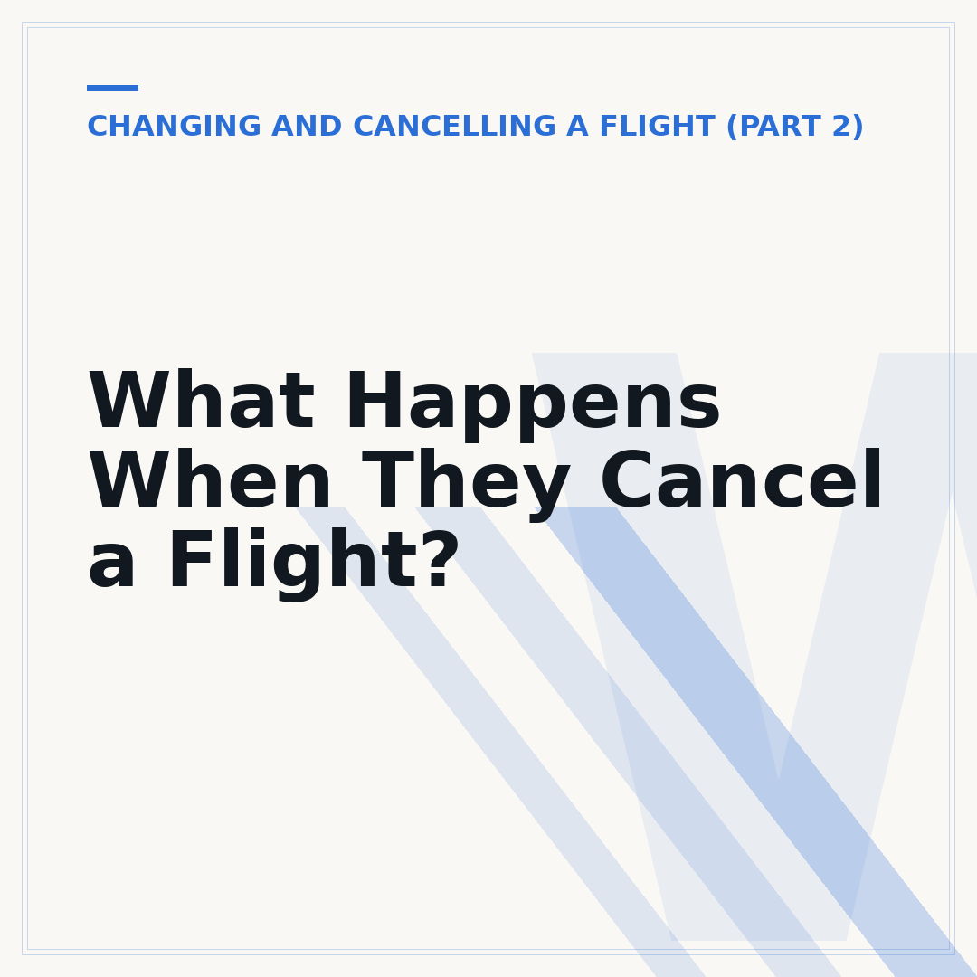 What Happens When They Cancel a Flight?