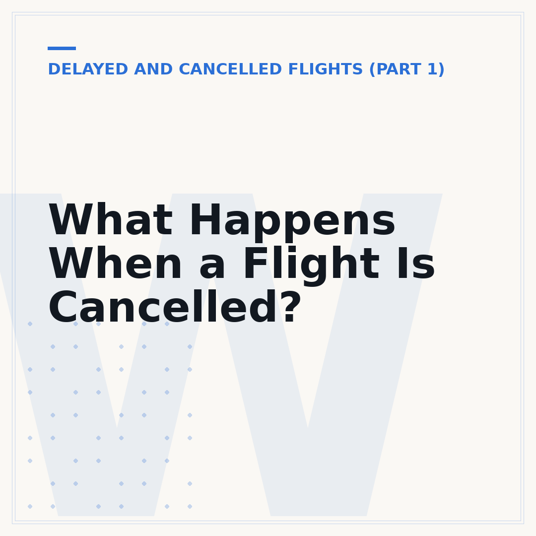 What Happens When a Flight Is Cancelled?