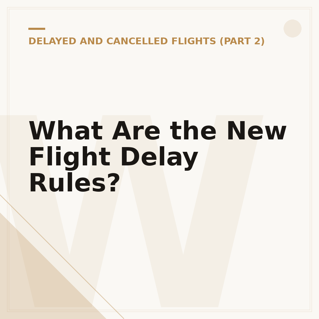 What Are the New Flight Delay Rules?