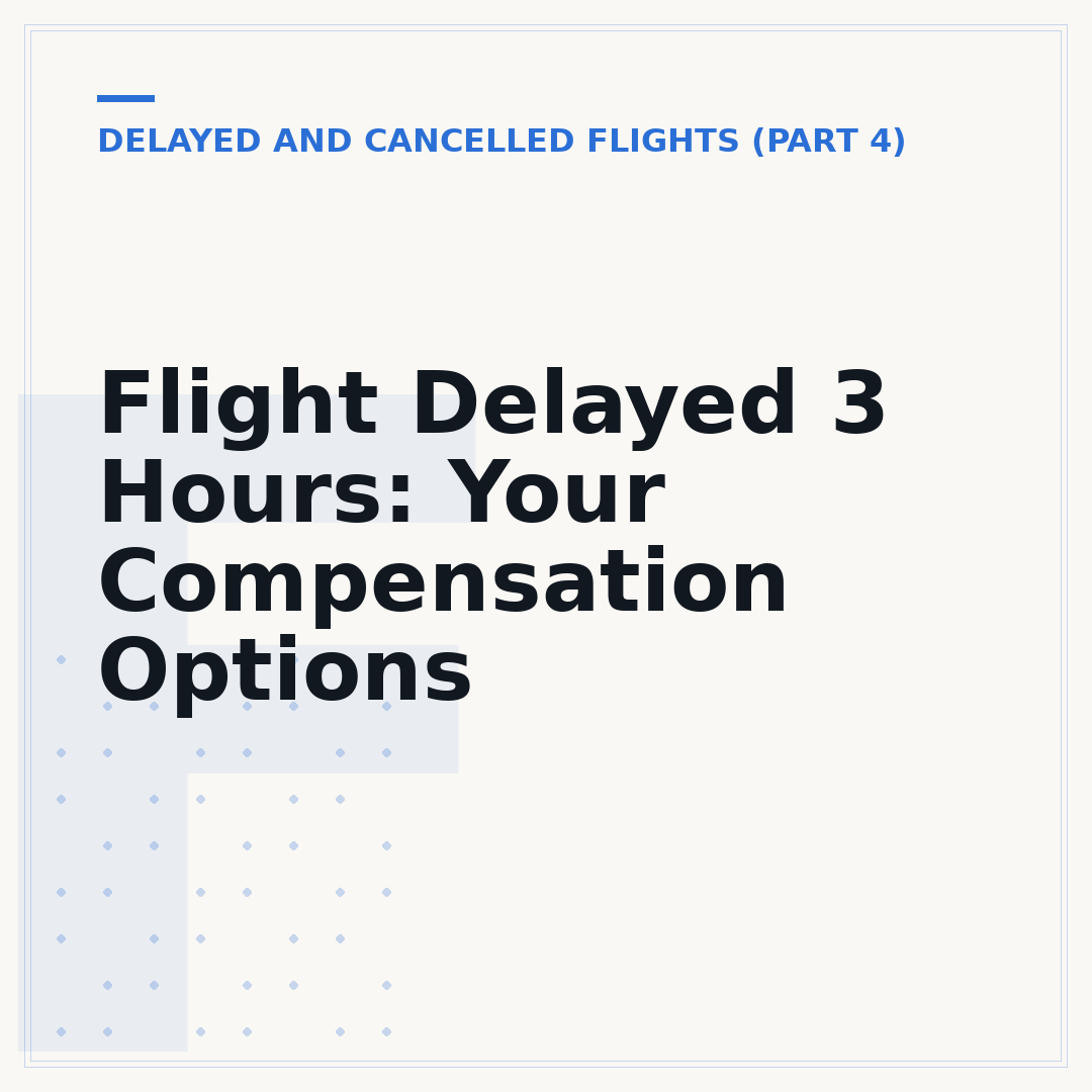 Flight Delayed 3 Hours: Your Compensation Options