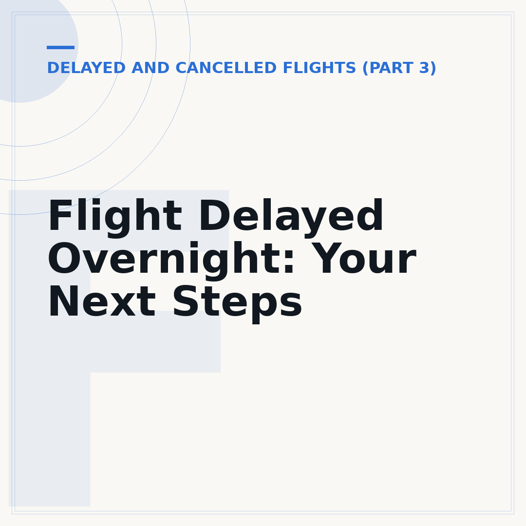 Flight Delayed Overnight: Your Next Steps