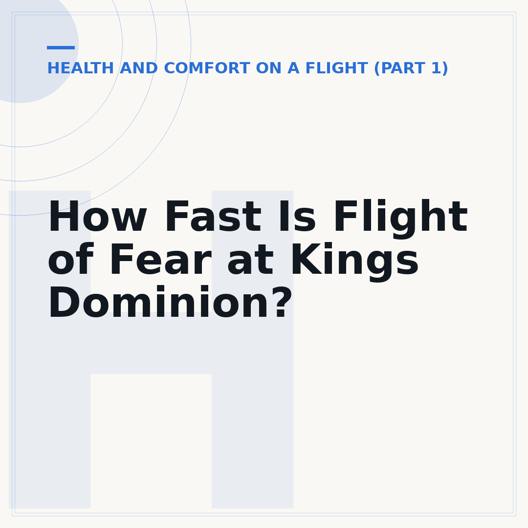 How Fast Is Flight of Fear at Kings Dominion?