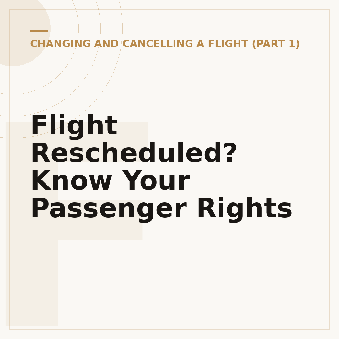 Flight Rescheduled? Know Your Passenger Rights