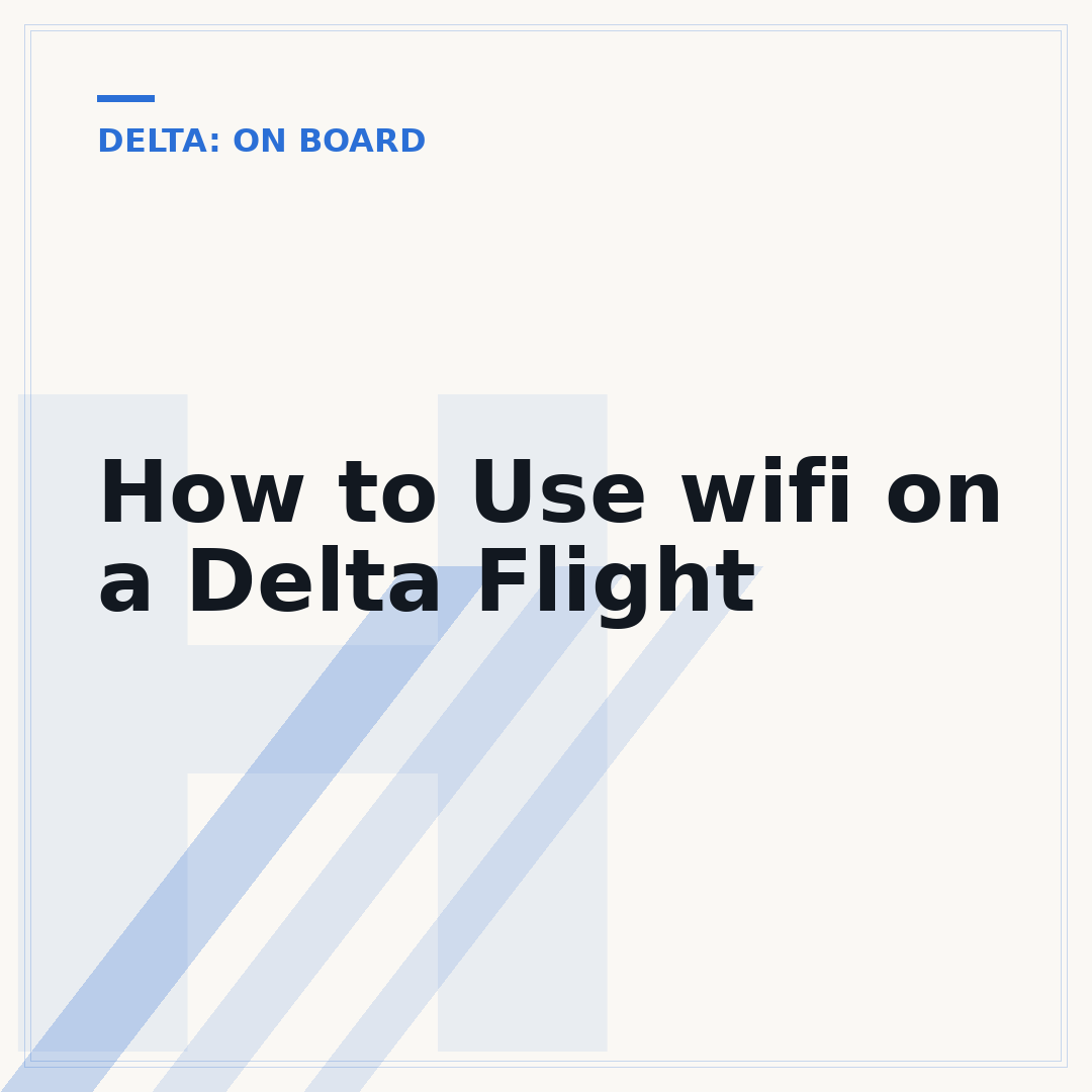 How to Use wifi on a Delta Flight
